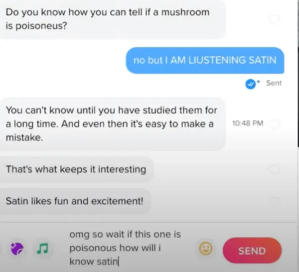 Tinder Live - Lane Meets A Man Named Satan